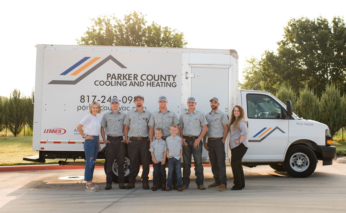 Parker County Team in front of their truck